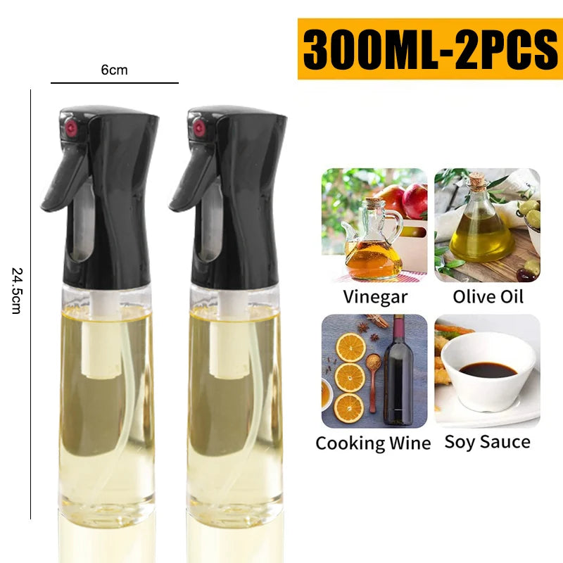 200/300/500 ML Oil Spray Pot Kitchen Household Edible Olive Oil Spray Bottle Atomized Misty Oil Tank Air Fryer Spray Bottle